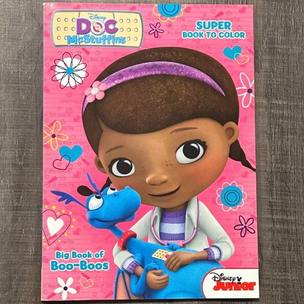 💞 New Disney Jr Doc McStuffins Big Book Of Boo-Boos Fun Coloring & Activity Book